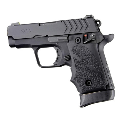 Hogue Overmolded Rubber Grip for Springfield 911 .380 Ambi Safety Black