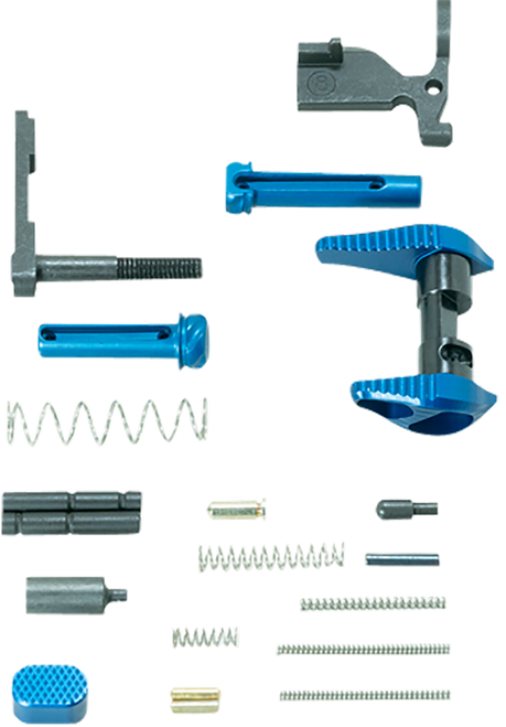 Timber Creek Outdoors ARLPKB Lower Parts Kit  Blue Anodized Aluminum for AR-15