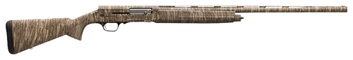 Browning 0118252004 A5  12 Gauge 28" Barrel 3.5" 4+1, Full Coverage Mossy Oak Bottomland, Textured Synthetic Stock With Closed Radius Pistol Grip