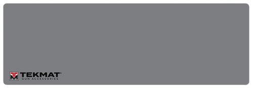 TekMat TEKR36TMLOGOGY  Cleaning Mat Gray Rubber 12"x36" TEKMAT Logo