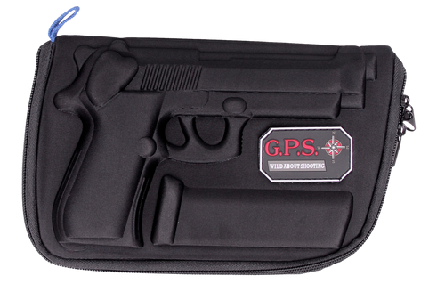 GPS Bags 909PC Custom Molded  w/ Lockable Zippers Internal Mag Holder & Black Finish for Beretta 92/96 & Taurus PT92