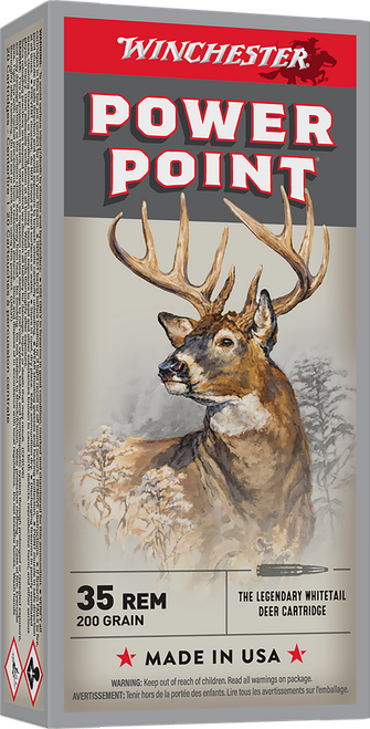 Winchester Ammo X35R1 Power-Point  35Rem 200gr 20 Per Box/10 Case