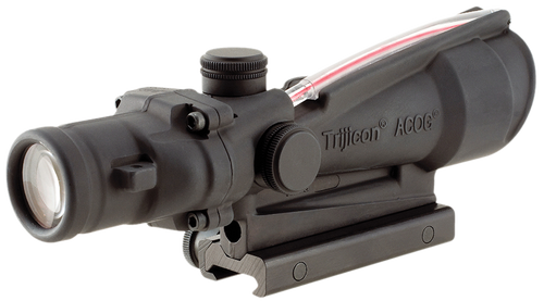 Trijicon 100154 ACOG  Black Hardcoat Anodized 3.5x35mm Illuminated Red Horseshoe .308/7.62 BDC Reticle