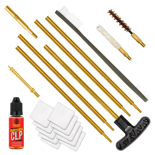 Otis FGSRS22 .22 Cal Cleaning Kit For Rifle & Pistol .22 Cal/.223 Cal/5.56mm Yellow Plastic Box Case