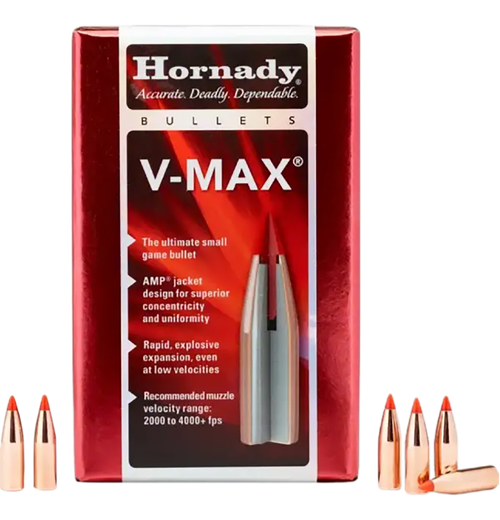 Hornady 22004 V-Max  20 Cal .204 32 gr V Max 100 Per Box/ 40 Case