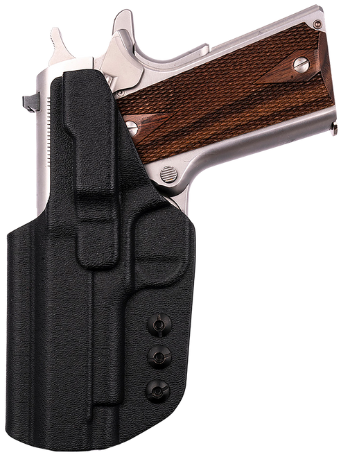 1791 Gunleather TACIWB1911BLKR Tactical Kydex  IWB Black Kydex Belt Clip Fits 1911 Government