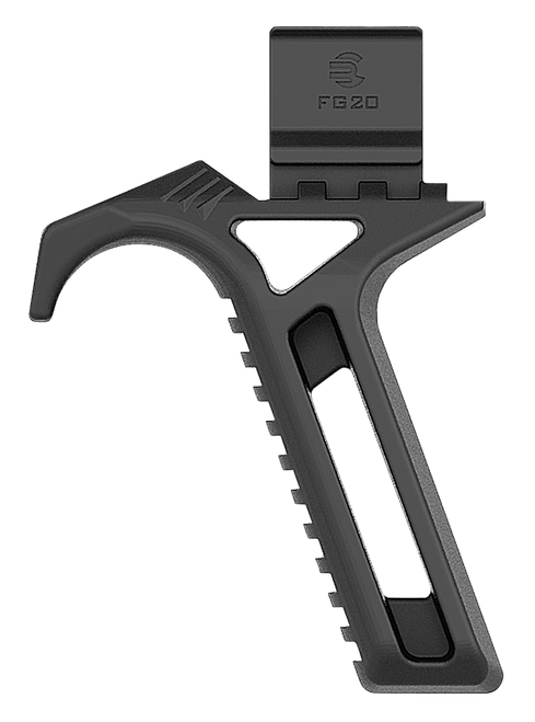 Recover Tactical FG2001 FG20  Black Polymer Angled Grip compatible with 20/20N, 20/21, 20/22 & 20/80 Stabilizers