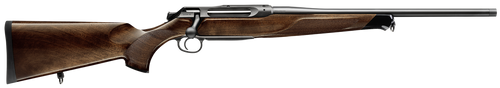 Sauer 80117660 505 Lux Full Size 6.5 PRC 3+1 24" Matte Blued Threaded Barrel, Matte Blued Saddle Mount Steel Receiver, Grade 5 Wood Fixed Stock