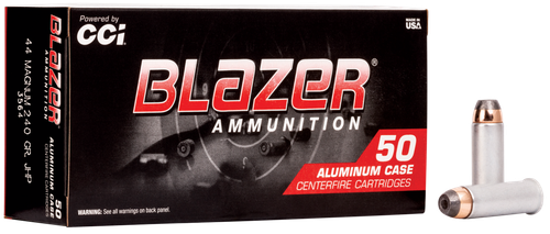 CCI 3564 Blazer Handgun 44Rem Mag 240gr Jacketed Hollow Point 50 Per Box/20 Case