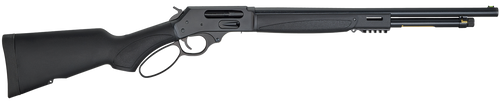 Henry H018X410 Lever X Model 410 Gauge with 19.80" Barrel, 2.5" Chamber, 5+1 Capacity, Blued Metal Finish & Black Synthetic Stock Ambidextrous Hand (Full Size)