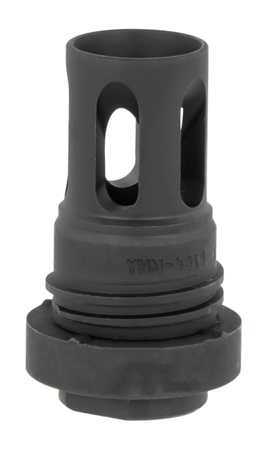Yankee Hill 431536A Mini QD Flash Hider Black Phosphate Steel with 1/2"-36 tpi Threads & 2.13" OAL for 5.56x45mm NATO AR-Platform