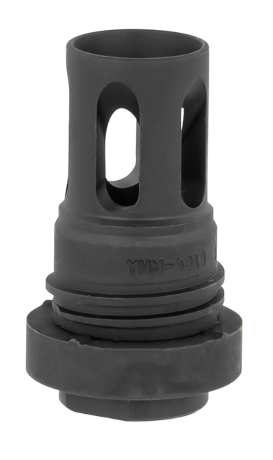 Yankee Hill 431536A Mini QD Flash Hider Black Phosphate Steel with 1/2"-36 tpi Threads & 2.13" OAL for 5.56x45mm NATO AR-Platform