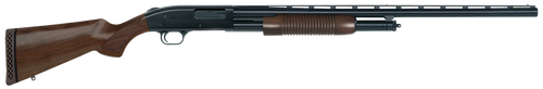 Mossberg 50430 500 Retrograde Full Size 12 Gauge Pump 3" 5+1 28" Matte Blued Vent Rib Barrel, Matte Blued Drilled & Tapped Receiver, Fixed Walnut Stock, Right Hand