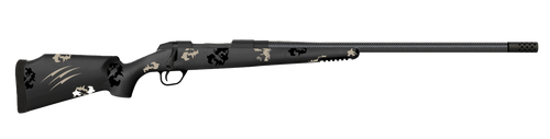 Fierce Firearms FCTRG6MMCM24BBO CT Rage  6mm Creedmoor 4+1 24" Carbon Fiber C3 Carbon Fiber Barrel Black Cerakote Titanium Blackout Camo Fixed Fierce Tech C3 Stock Right Hand
