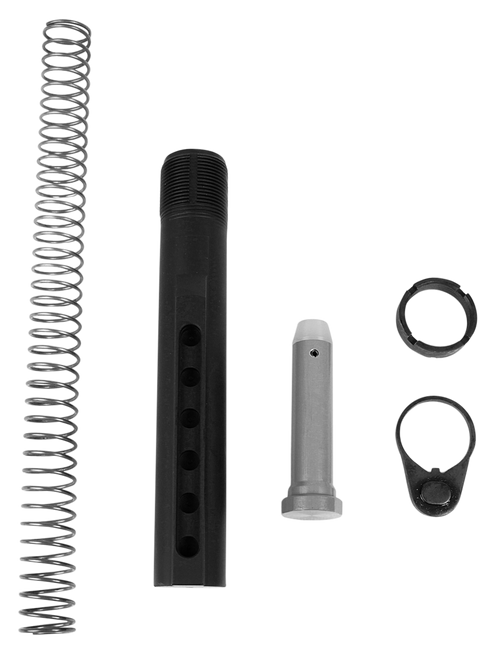LBE Unlimited MILBUFKT Mil-Spec Buffer Tube Kit  6 Position AR-15 Black
