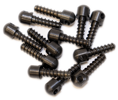 GrovTec US Inc GTHM51 Wood Screw  Swivel Studs 0.75" 12-Pack Black