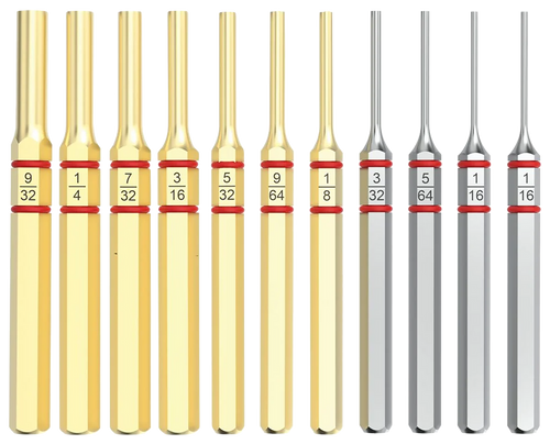 Real Avid AVAPKB Accu-Punch Pin Punch Set Brass/Steel Universal Firearm 11 Pieces