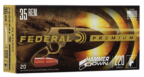 Federal LG35R1 Premium HammerDown 35Rem 220gr Bonded Hollow Point 20 Per Box/10 Case