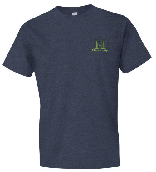 Hornady Gear 30994 Hornady T-Shirt Logo Stamp Indigo Short Sleeve XL