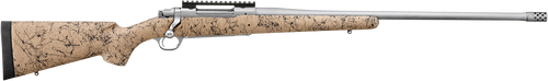 Ruger 57156 Hawkeye FTW Hunter Full Size 7mm PRC 4+1 24" Matte Stainless Threaded Barrel, Picatinny Rail Stainless Steel Receiver, Speckled Tan/Black HS Precision Synthetic Stock