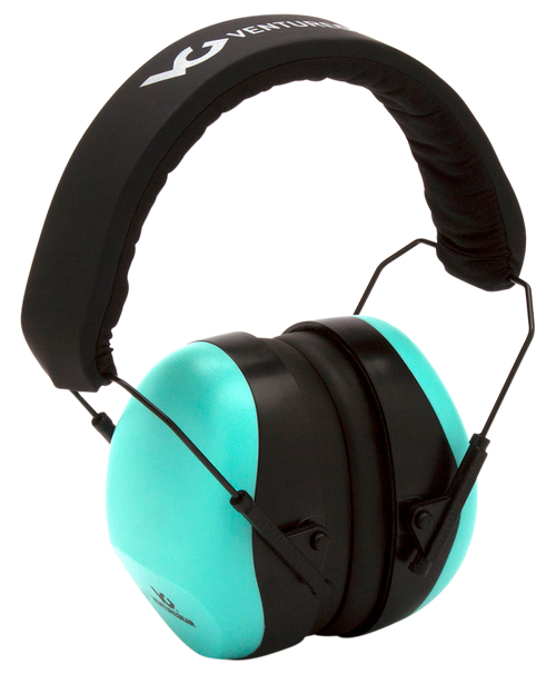 Pyramex VGPM8063C Venture Gear V80 Muff Foam 26 dB 32 dB Over the Head Orange Black/Teal Adult 1 Pair