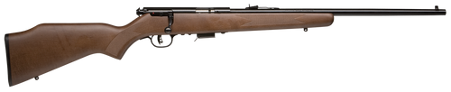 Savage Arms 90700 93 G Full Size 22 WMR 5+1 21" Matte Black Sporter Barrel, Matte Black Drilled & Tapped Carbon Steel Receiver, Satin Hardwood Fixed Stock, Right Hand
