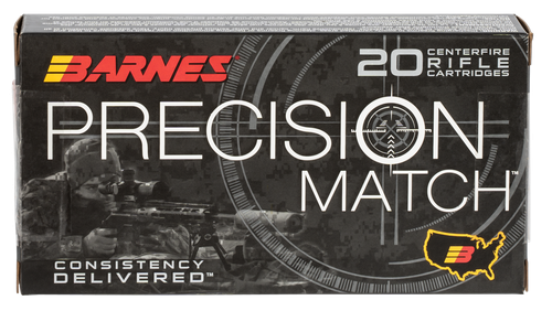 Barnes Bullets 30814 Precision Match  6mmCreedmoor 112gr Open Tip Match Boat Tail 20 Per Box/10 Case