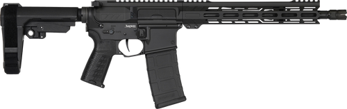 CMMG 55AC20AAB Banshee MK4 5.56x45mm 30+1 12.50" Black Nitride Medium Taper Threaded Barrel, EML 11" M-LOK Handguards, Black Armor Cerakote Aluminum Picatinny Rail Receiver, CMMG Zeroed Grips