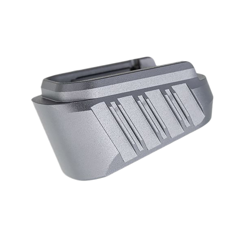 Tyrant CNC TDHCATMAGEX3GREY Hellcat Magazine Extension Fits Springfield Hellcat Pro Grey 7000 Series Aluminum