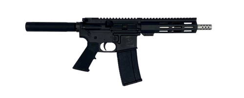 Great Lakes Firearms GL15223SSPBLK AR-15 Pistol 223 Wylde 30+1 7.50" Stainless Barrel, Black, 7" M-LOK Handguard, Buffer Tube (No Brace), A2 Grip