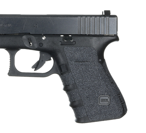 Talon Grips 110G Adhesive Grip  Compatible w/Glock 19/23/25/32/38 Gen4 w/No Backstrap, Black Textured Granulate