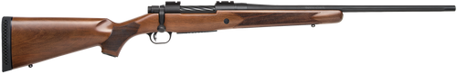 Mossberg 27876 Patriot  Full Size 25-06 Rem 5+1 22"Matte Blued Fluted Barrel, Drilled & Tapped Matte Blued Stainless Steel Receiver, Walnut Fixed Stock, Right Hand