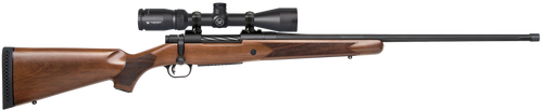 Mossberg 28238 Patriot w/Optic Full Size 450 Bushmaster 4+1 20" Matte Blued Threaded Barrel, Matte Blued Drilled & Tapped Receiver, Walnut Fixed Stock, Vortex Crossfire II 3-9x40mm Scope, Right Hand