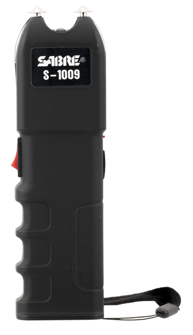 Sabre S1009 Tactical Stun Gun w/Flashlight Black Plastic 1.25 uC Pain Rating