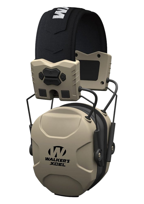Walker's GWPXSEM XCEL 100 Advanced Digital Muff 26 dB Over the Head Gray/Black Polymer