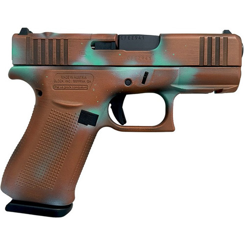 GLOCK 43X MOS 9MM LUGER 3.41'' BBL (2)10RD MAGS COPPER PATINA