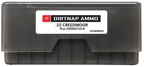 Fierce Firearms DNP22CM80GRELDM Dirtnap  22Creedmoor 80gr Extremely Low Drag-Match 20 Per Box/10 Case