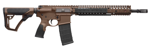 Daniel Defense 0208815126055 DDM4 M4A1 *CA Compliant 5.56x45mm NATO 14.50" 10+1 Mil-Spec Brown Cerakote 6 Position w/SoftTouch Overmolding Stock