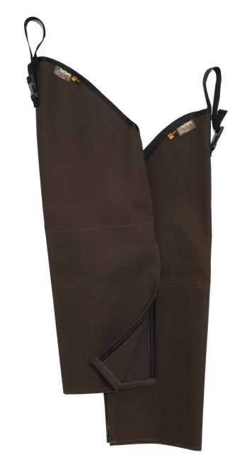 Boyt Harness 9001BRRR Rattlers Chaps 1000D Nylon Brown Regular 26" Adjustable Straps
