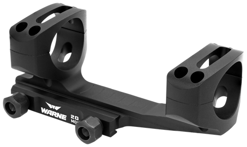 Warne LRSKEL30TW Skeletonized Scope Mount/Ring Combo Extended Black Anodized 30mm Tube MSR Ultra High Rings 20 MOA