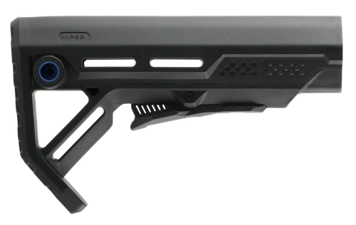Strike STRIKEESMOD1BKBLU MOD1 Mil-Spec Black with Blue Accent Synthetic for AR-15, M16