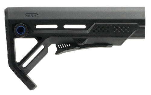 Strike STRIKEESMOD1BKBLU MOD1 Mil-Spec Black with Blue Accent Synthetic for AR-15, M16