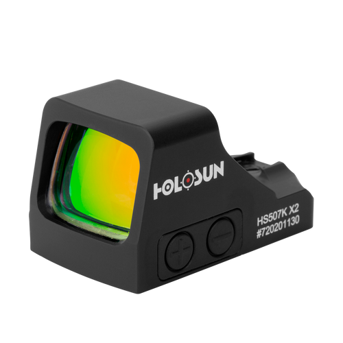 Holosun HS507KX2 507  Black Anodized 1 x 0.58" x 0.77" 2 MOA red Dot/32 MOA Circle Multi Reticle