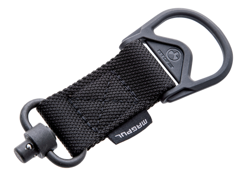 Magpul MAG517-BLK MS1/MS3 QD Sling Adapter made of Steel with Maganese Phosphate Black Finish, Polymer Hardware, Nylon 1.25" Webbing & Two to One-Point Design for AR-15, M4, M16, AK-Platform & AKM