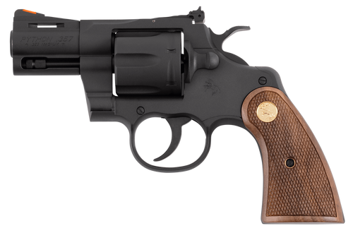 Colt Mfg PYTHONBM2WTS Python  357 Mag 38 Special 6 Shot 2.50" Matte Blued Carbon Steel Barrel, Cylinder & Frame, Exposed Hammer