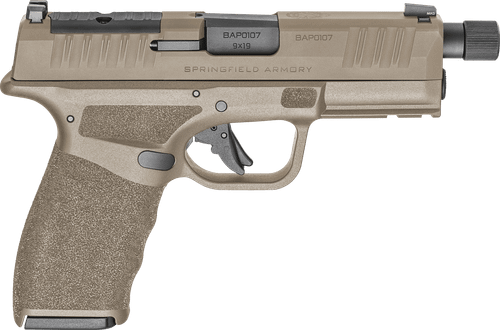 Springfield Armory HCP9449FTOSP Hellcat Pro OSP 9mm Luger 17+1/15+1, 4.40" Black Melonite Hammer Forged Threaded Barrel, Flat Dark Earth Cerakote Optic Ready/Serrated Steel Slide, Flat Dark Earth w/Bl