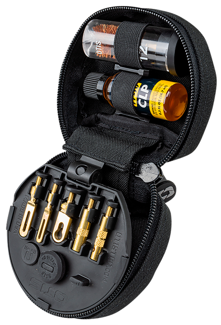 Otis FG753G 3-Gun Competition Cleaning Kit Multi-Caliber 12 Gauge Firearm Type Universal Bronze Bristle