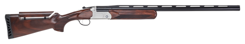 Stevens 23222 555 Trap 12 Gauge 3" 1rd 30" Vent Rib Barrel, Silver Aluminum Receiver,  Turkish Walnut Fixed Adjustable Comb Stock Ambidextrous
