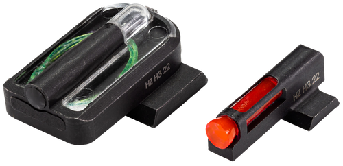 HiViz CKMFD21 FastDot  H3  Red/Fiber Optic Green Tritium Black Frame Fits Canik Mete