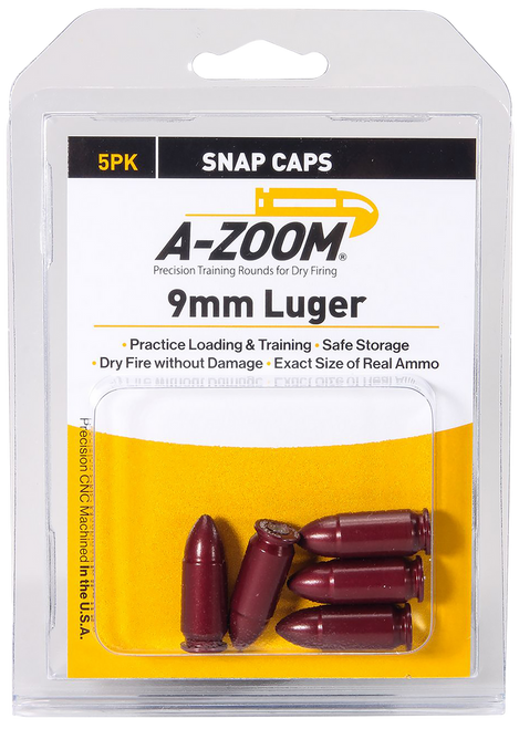 A-Zoom 15116 Pistol Pistol 9mm Luger 5Pack